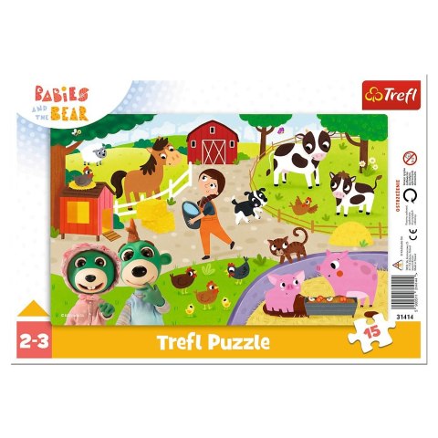 Puzzle Urocze bobaski 15 el. Trefl (31414) Puzzle Urocze bobaski 15 el. Trefl (31414)