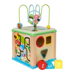 Sorter Drewniana kostka aktywizująca 5w1. Smily Play (SPW84950)