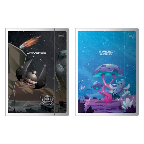 Teczka kartonowa na gumkę METALIC FANTASY A4 mix Interdruk Teczka kartonowa na gumkę METALIC FANTASY A4 mix Interdruk
