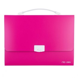 Teczka z przegródkami RIO 13 przegródek A4 kolor: różowa 13 przegródek Deli (E38126_pink)