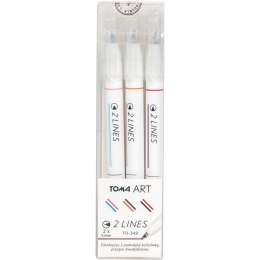 Cienkopis 2 linopwy wkład (różne) 0,5mm 6kol. Toma (TO-348)