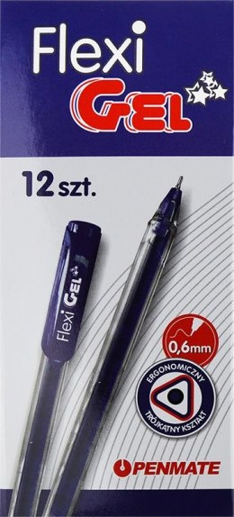 Długopis FLEXI GEL żelowy niebieski czerwony 0,6mm Penmate (TT8500)