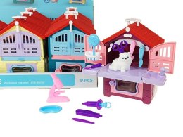 Figurka mini domek - zestaw lekarski 9 części Adar (603103)