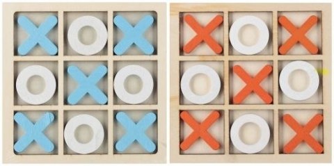 Gra logiczna kółko i krzyżyk, drewniany Mega Creative (547579)