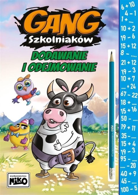 Książeczka edukacyjna Gang Szkolniaków. Dodawanie i odejmowanie Niko Książeczka edukacyjna Gang Szkolniaków. Dodawanie i odejmowanie Niko