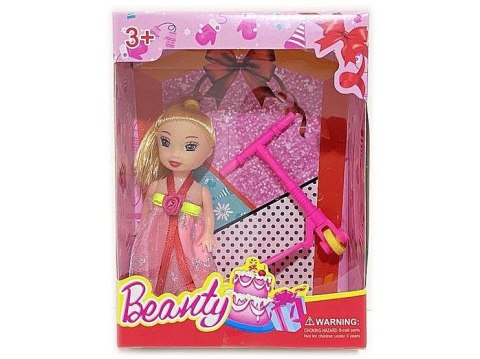 Lalka mini z hulajnogą [mm:] 70 Adar (566941)