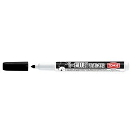 Marker specjalistyczny rózowy T-SHIRT czarny 1-4mm okrągła/ścięta końcówka Toma (TO 744)