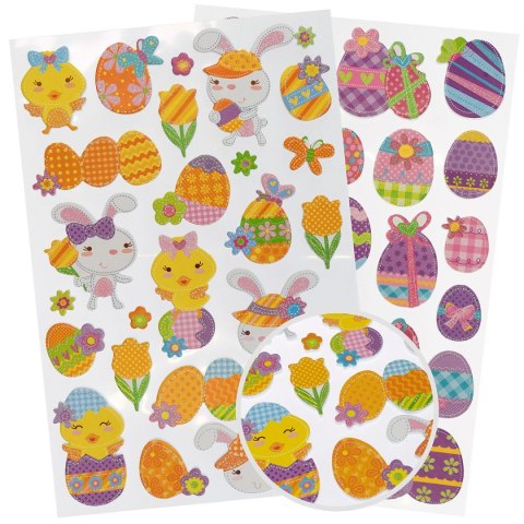 Naklejka (nalepka) wielkanocne brokatowe Arpex (SW3346)