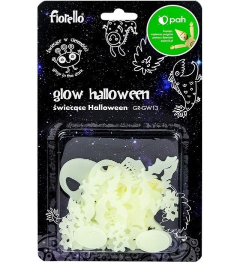 Naklejka ścienna Fluorescencyjna Halloween miks 18 szt Fiorello (170-2809) Naklejka ścienna Fluorescencyjna Halloween miks 18 szt Fiorello (170-2809)