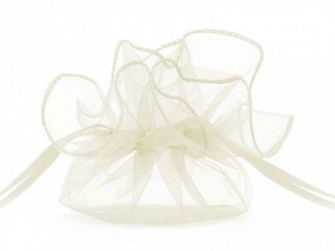 Organza Woreczki z organzy, kremowy, 25cm Partydeco (WRG6-079-10) Organza Woreczki z organzy, kremowy, 25cm Partydeco (WRG6-079-10)