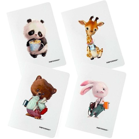 Zeszyt cute PP A4 60k. 80g krata Narcissus