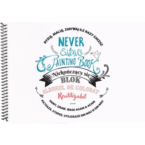 Blok rysunkowy BLOK POZIOMY NAPISY sfu3013 biały 10k [mm:] 250x350 Strigo (8681379330138)