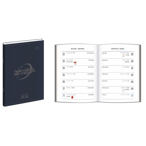 Kalendarz książkowy (terminarz) SIMPLE 48 STRON B6 Interdruk (ZESZYTOWY)