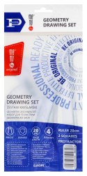 Komplet geometryczny zestaw kreślarski 4 el. Memoboards (MK 106-00)