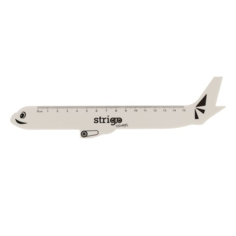 Linijka plastik 15 cm SAMOLOT 15cm Strigo (SSC365)