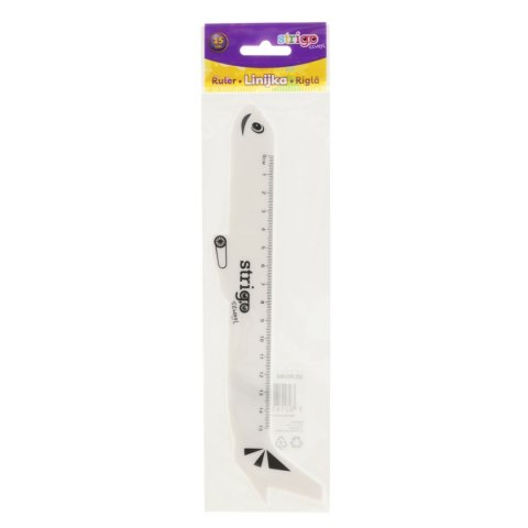Linijka plastik 15 cm SAMOLOT 15cm Strigo (SSC365)