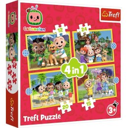 Puzzle Cocomelon 4w1 el. Trefl (34647)