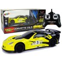 Samochód R/C 1:24 Corvette Żółte C6.R 2.4 G Światła Lean (9734)