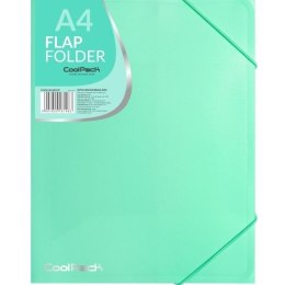 Teczka plastikowa na gumkę Pastelowa A4 miętowy Patio (81483)