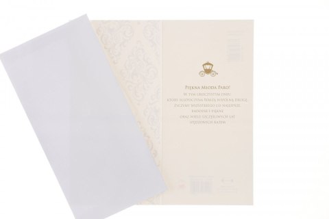 Kartka składana Ślub DLUX DL Pol-mak Kartka składana Ślub DLUX DL Pol-mak