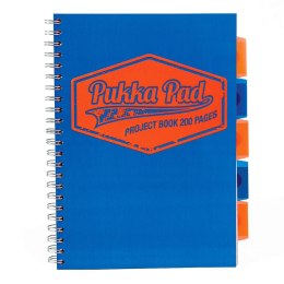 Kołozeszyt (kołonotatnik) NIEBIESKI B5 200k. 80g krata Pukka (7299-NEO (SQ))