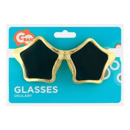 Kostium okulary gwiazdki złote Godan (OKGZ-YH)