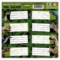 Naklejka na zeszyt Dinozaur [mm:] 160x160 Derform (NNZDN)
