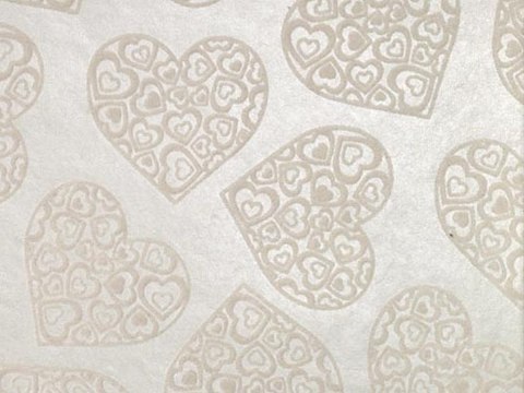 Papier ozdobny papier ozdobny love serca białe 20x29 10 arkuszy Happy Color (HA 7712 2029-L04)