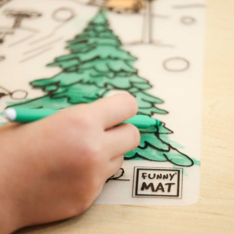 Podkład na biurko FUNNY MAT white ZIMA sfu1065 biały polipropylen PP [mm:] 335x480 Strigo (8681379310659)