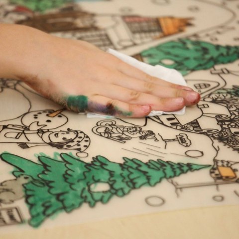 Podkład na biurko FUNNY MAT white ZIMA sfu1065 biały polipropylen PP [mm:] 335x480 Strigo (8681379310659)