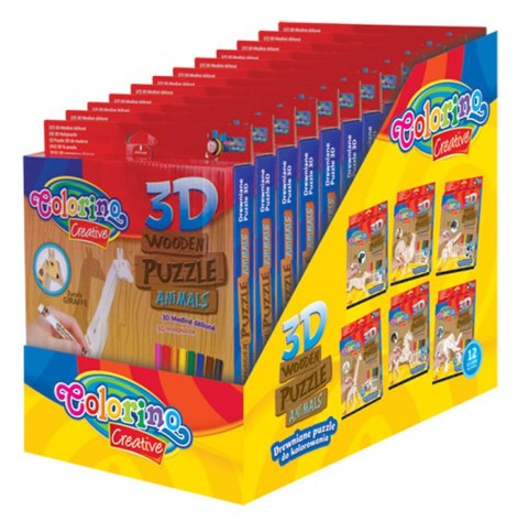Puzzle Colorino drewniane Patio (32490)