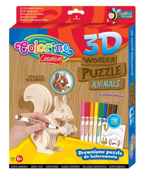 Puzzle Colorino drewniane Patio (32490)