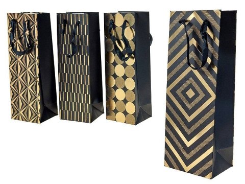 Torba prezentowa na butelkę [mm:] 350x120x 100 Adar (598645)