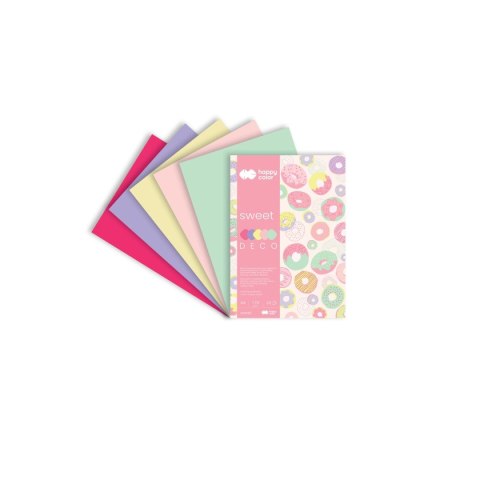 Zeszyt papierów kolorowych A4 170g 20k Happy Color (HA 3817 2030-SWEET) Zeszyt papierów kolorowych A4 170g 20k Happy Color (HA 3817 2030-SWEET)