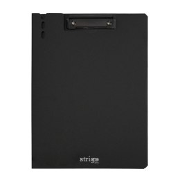 Deska z klipem (podkład do pisania) A4 5905658812584 A4 czarny Strigo (z bocznym klipem)