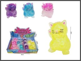 Gniotek Kotek brokatowy do ściskania 8cm 4-kolory Hipo (HPB03)