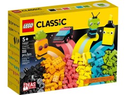 Klocki konstrukcyjne Classic kreatywna zabawa neonowymi kolorami Lego (11027)