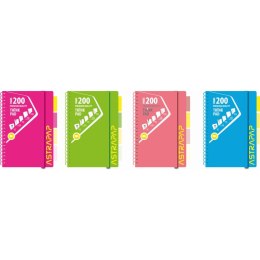 Kołozeszyt (kołonotatnik) Neon Line A5 200k. 80g krata Astrapap (107024001)