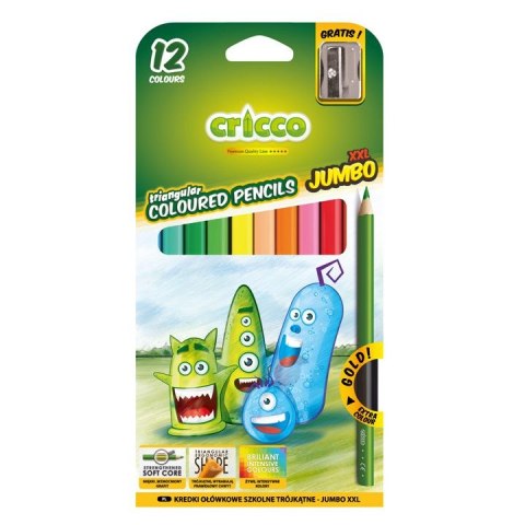 Kredki ołówkowe 12 kol. Cricco Kredki ołówkowe 12 kol. Cricco