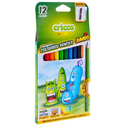 Kredki ołówkowe 12 kol. Cricco Kredki ołówkowe 12 kol. Cricco