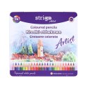 Kredki ołówkowe ARTIST 24 kol w op.metalowym 5905658810733 24 kol. Strigo (SSC537)