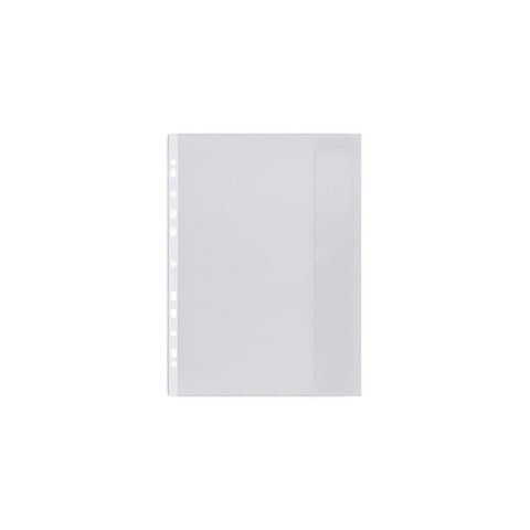 Ofertówka z klapką A4 kolor: przezroczysty z boczną klapką 90 mic. Biurfol (OF-52)