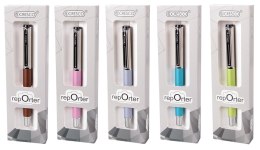 Pióro kulkowe 5907464220577 REPORTER PASTEL wkład niebieskie Cresco