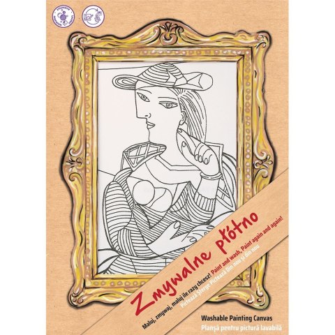 Podkład na biurko FUNNY MAT WHITE PICASSO kobieta na foteli sfu0001 biały polipropylen PP [mm:] 250x350 Strigo (8681379300018)