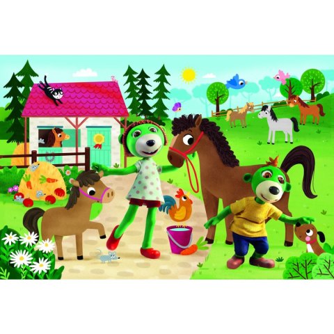 Puzzle Trefliki XL Trefliki w stadninie koni Trefl (50031) Puzzle Trefliki XL Trefliki w stadninie koni Trefl (50031)