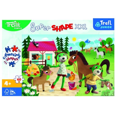 Puzzle Trefliki XL Trefliki w stadninie koni Trefl (50031) Puzzle Trefliki XL Trefliki w stadninie koni Trefl (50031)