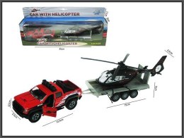 Samochód terenowy z helikopterem 35cm Hipo (520249)
