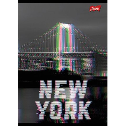 Zeszyt GLITCHED CITY A5 60k. 70g krata Unipap Zeszyt GLITCHED CITY A5 60k. 70g krata Unipap