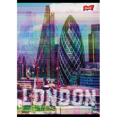 Zeszyt GLITCHED CITY A5 60k. 70g krata Unipap Zeszyt GLITCHED CITY A5 60k. 70g krata Unipap