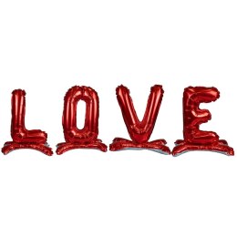 Balon foliowy stojące - napis LOVE wysokość 38cm 38cal Arpex (KB8267)
